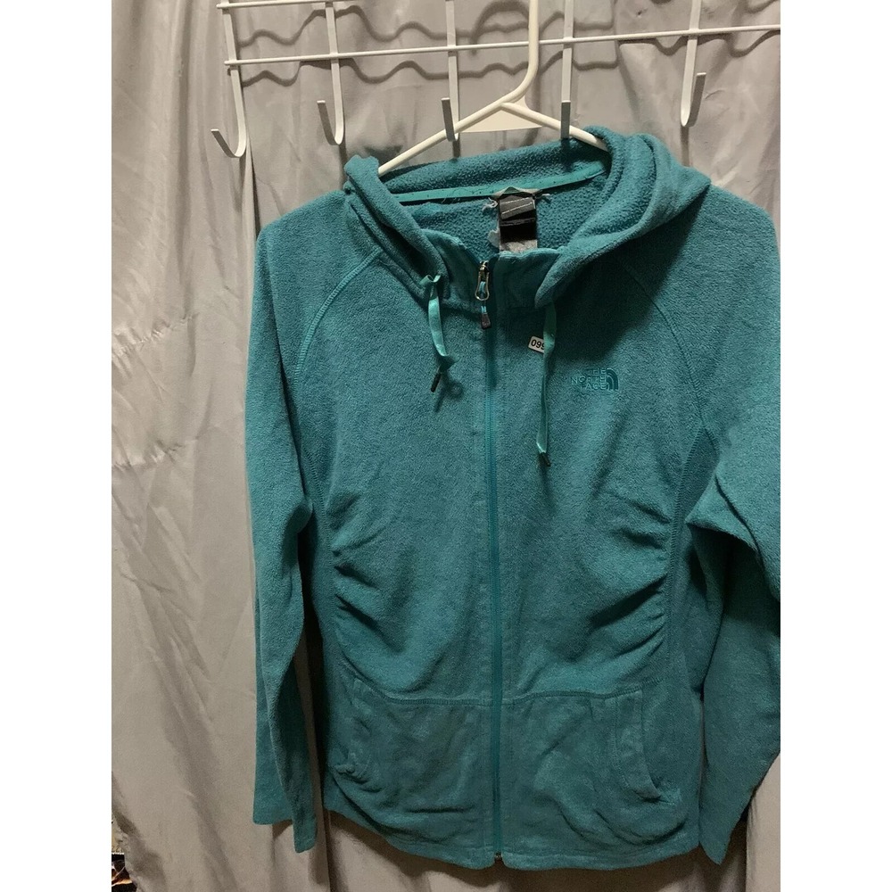 The North Face Hoodie Adult Large Blue Long Sleeve Vintage 90s Women's Sherpa - Picture 3 of 13